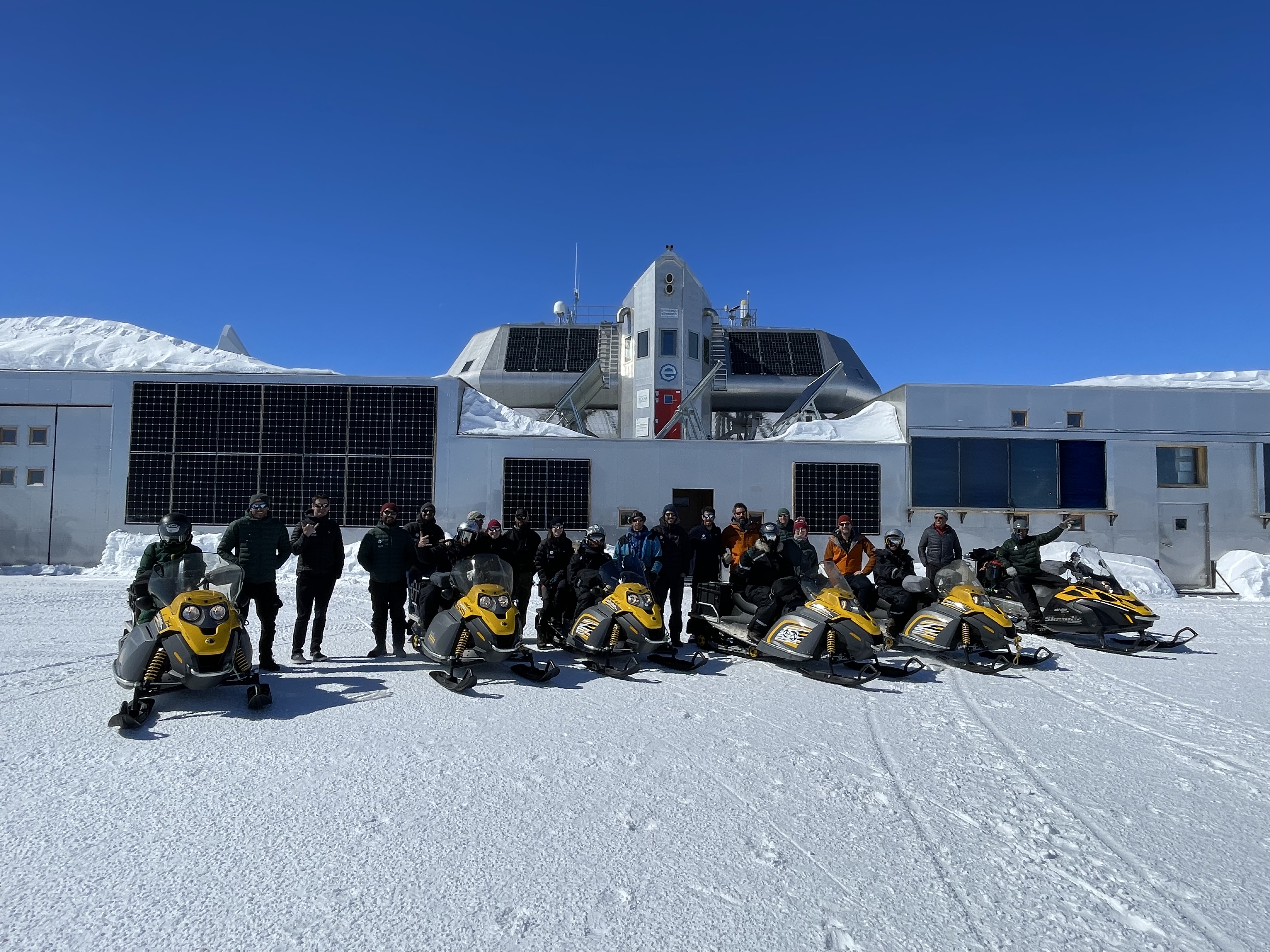 Members of the FROID project getting ready to leave on field expedition