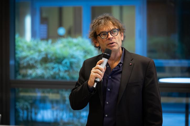 Dr. Eric Rignot speaking at the Antarctic Futures Symposium 