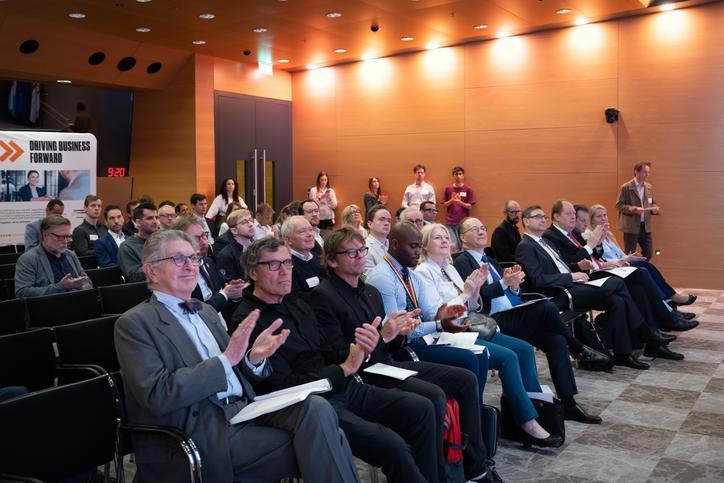 Audience applause at Antarctic Futures Symposium 