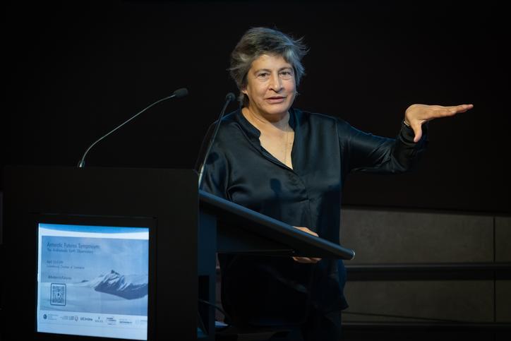 Gigi speaking at Antarctic Futures Symposium 2026