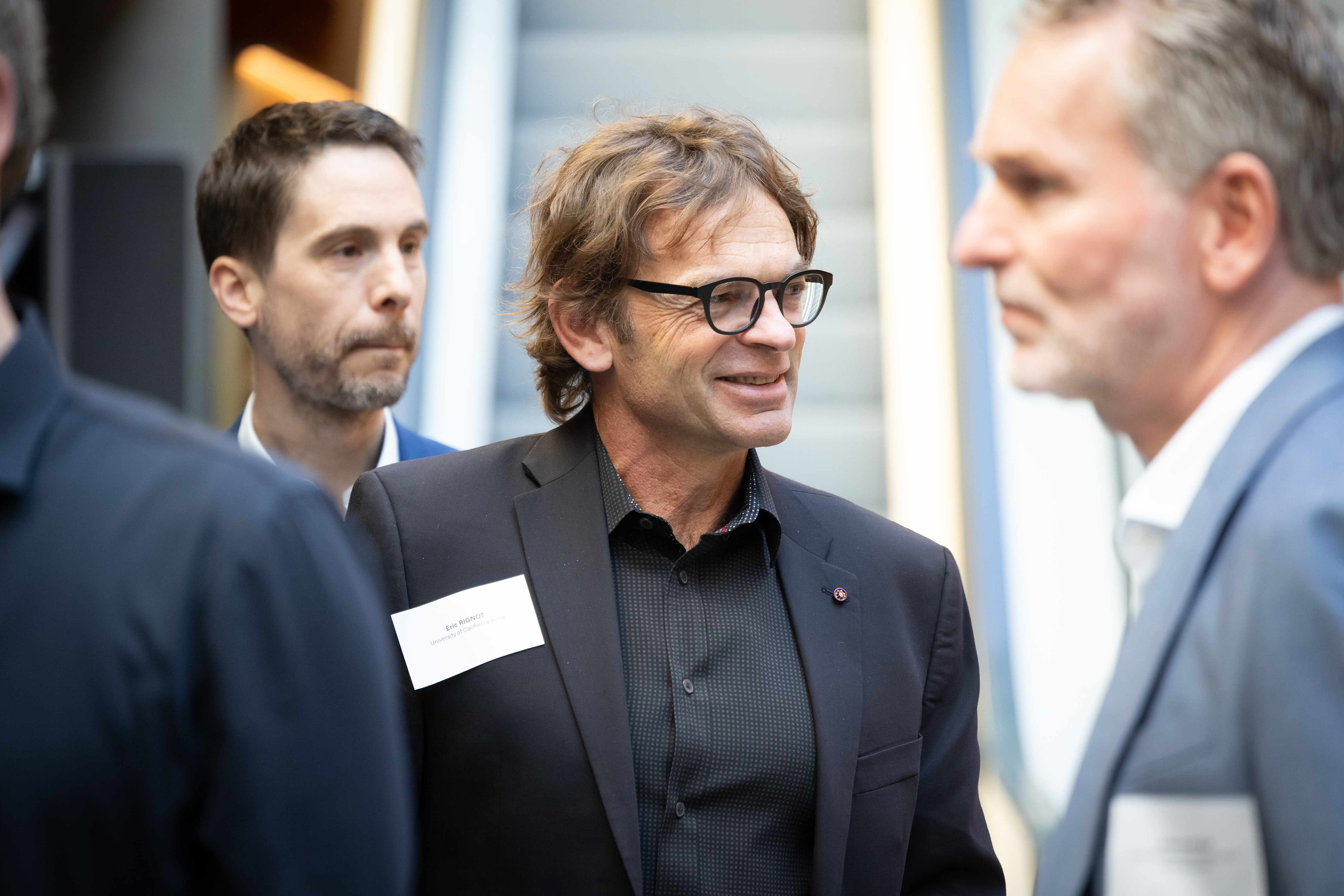 Dr. Eric Rignot during a coffee break at the Antarctic Futures Symposium