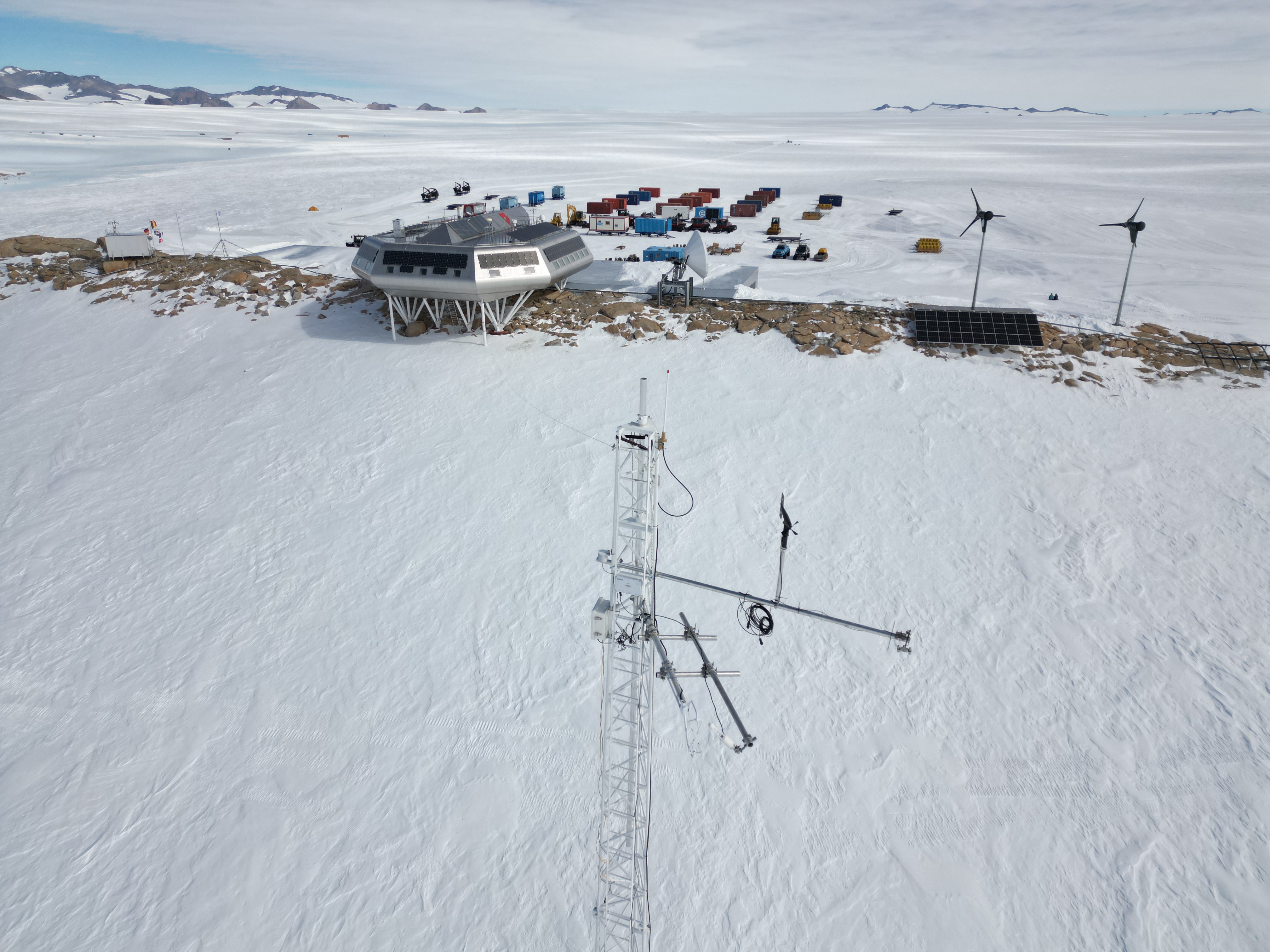 Nice view of PEA and antenna taken by drone