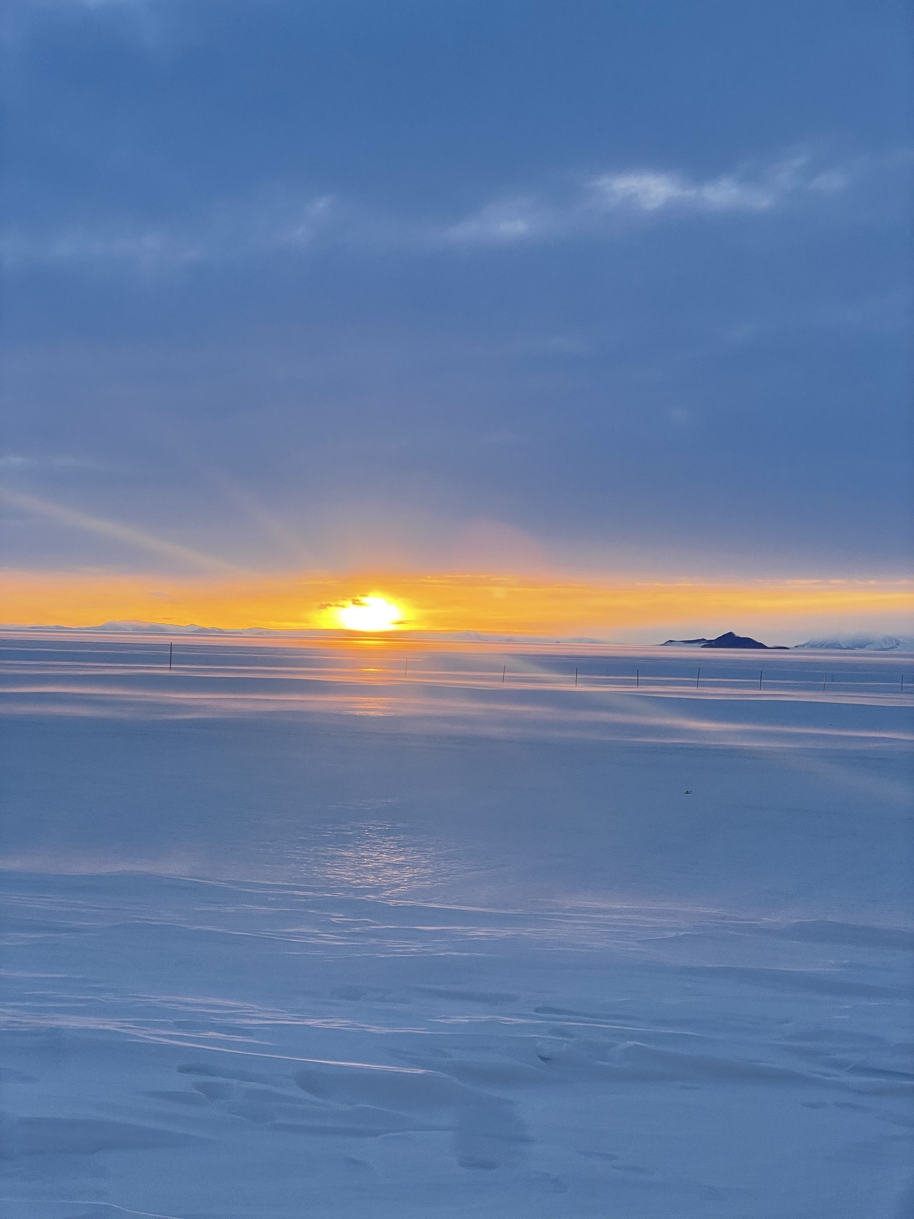 A Beautiful Sunset in Antarctica