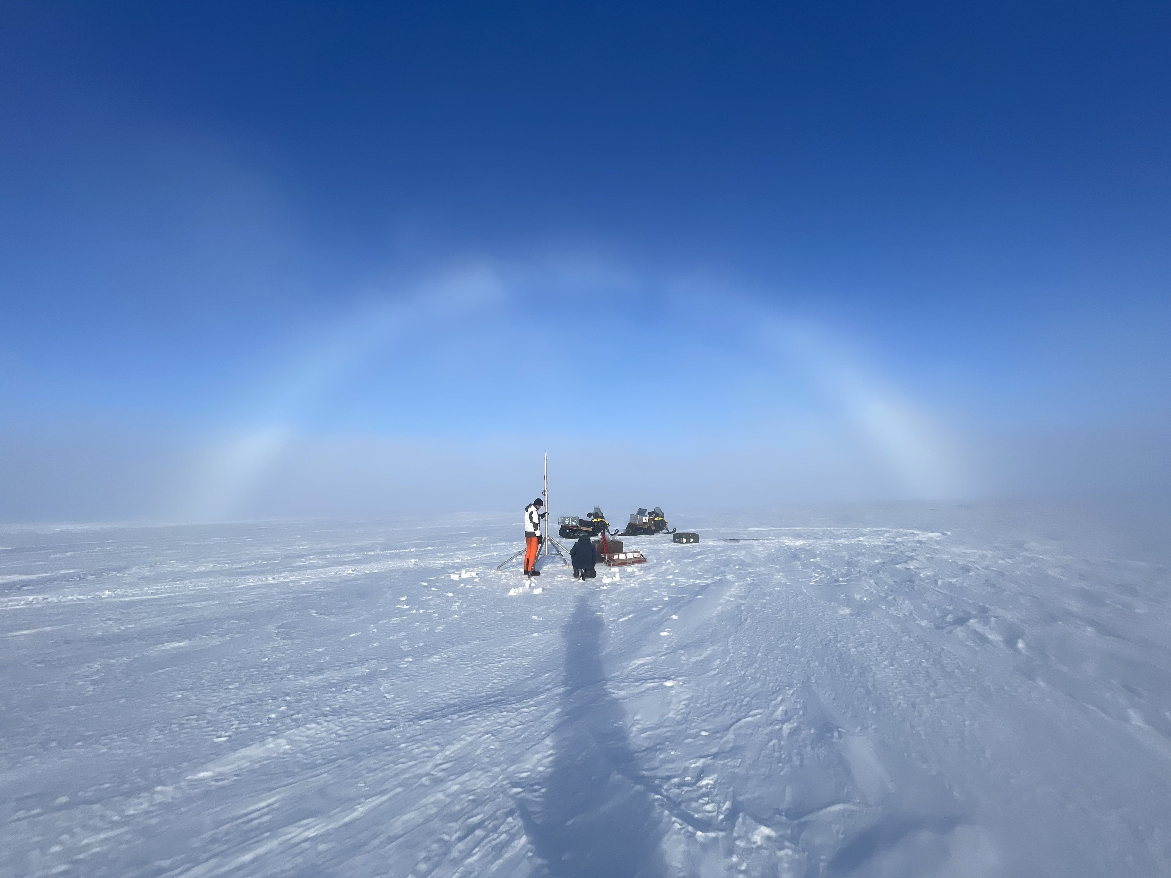 Ice Crystal Rainbow at Research site. 