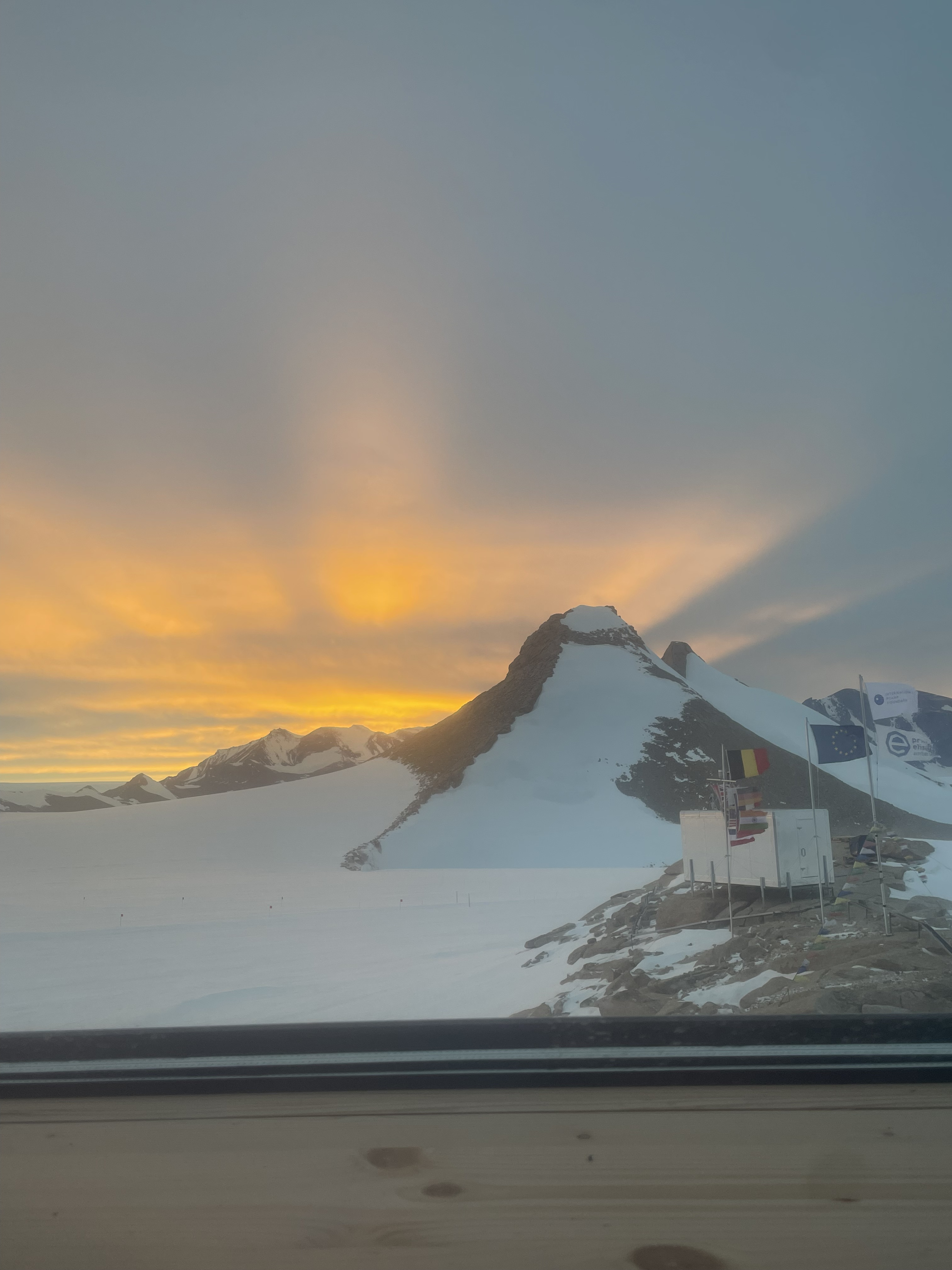 Sunset from the station