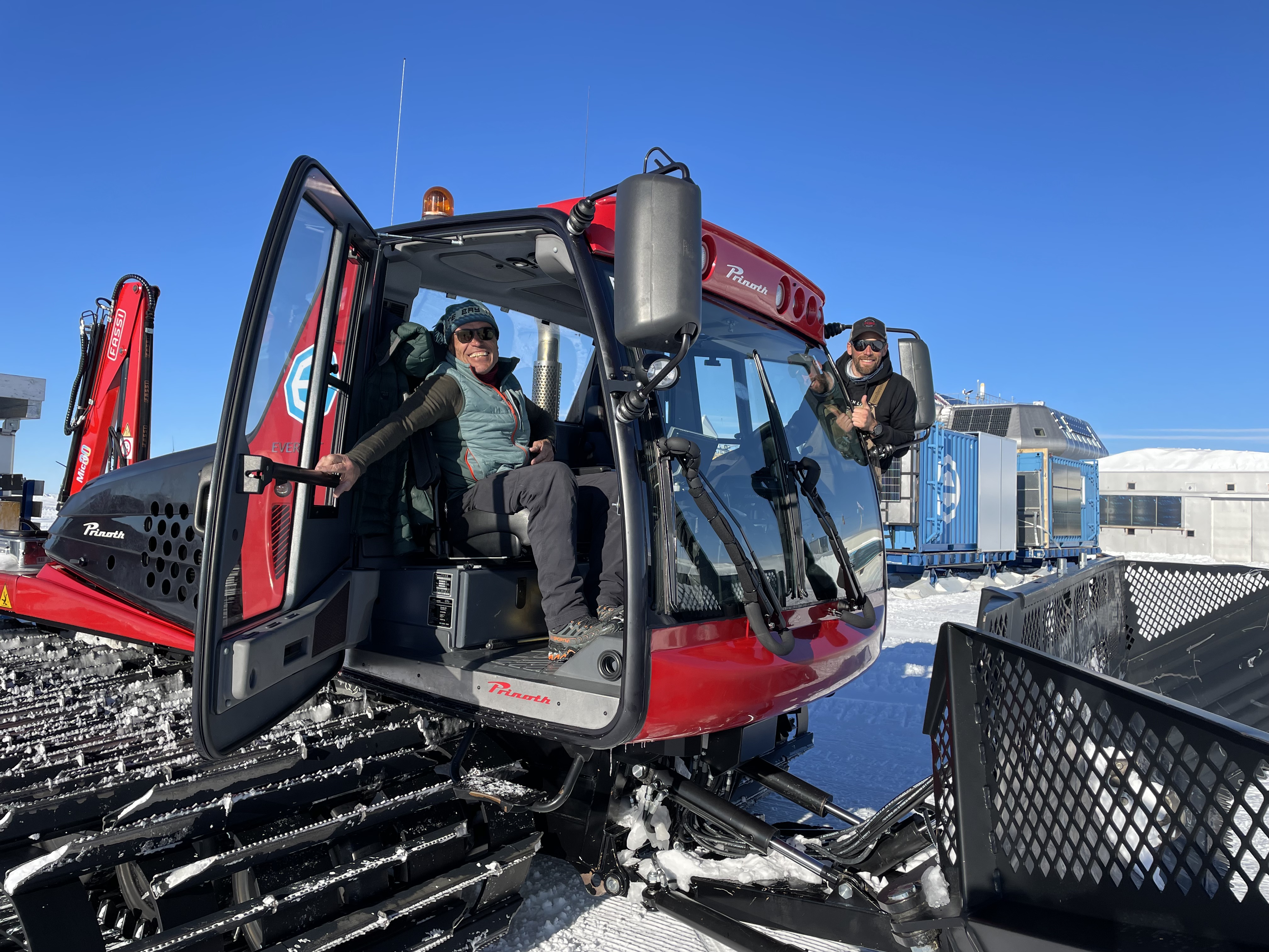 Alain Hubert and Tim Grosrenaud Prepare to Leave PEA on a Traverse to the Coast 