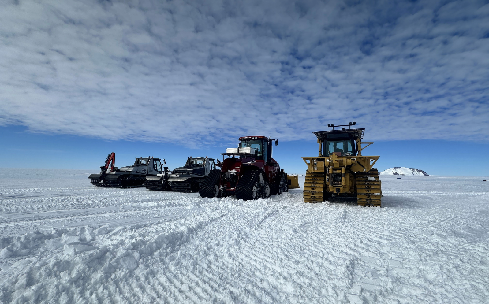 Vehicles Ready for Runway Grooming