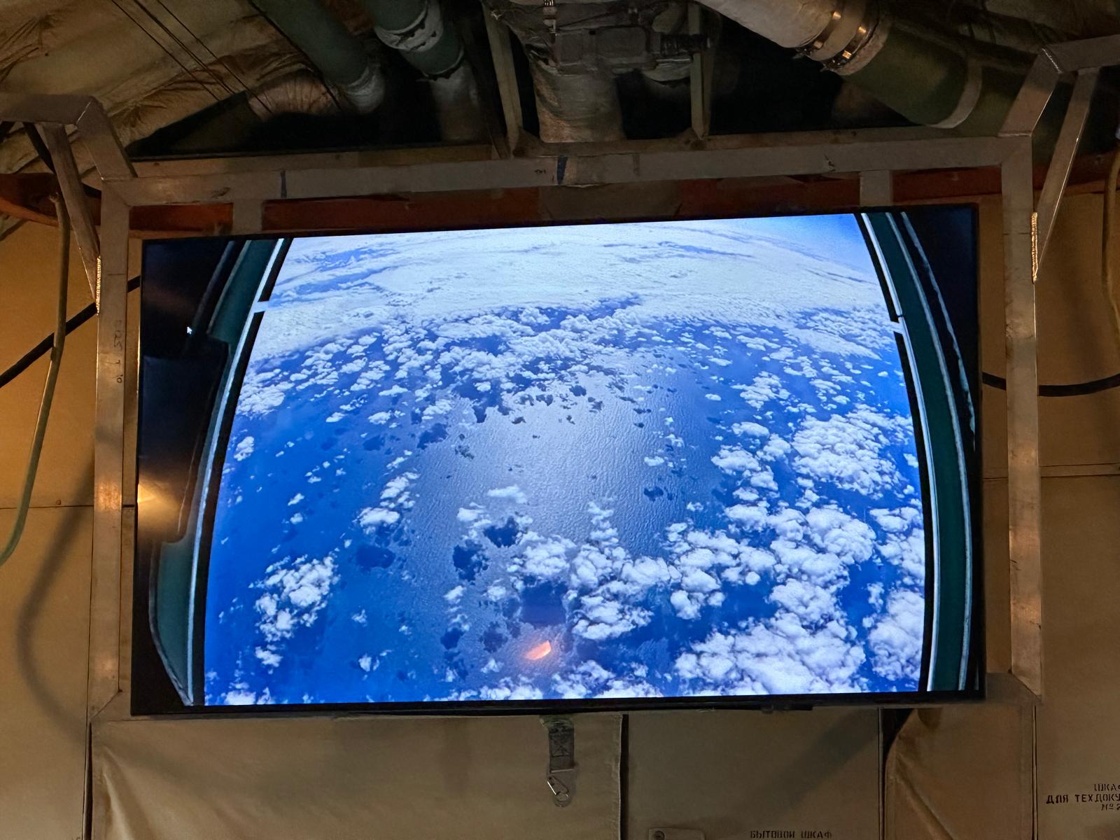 Looking down at the Southern Ocean