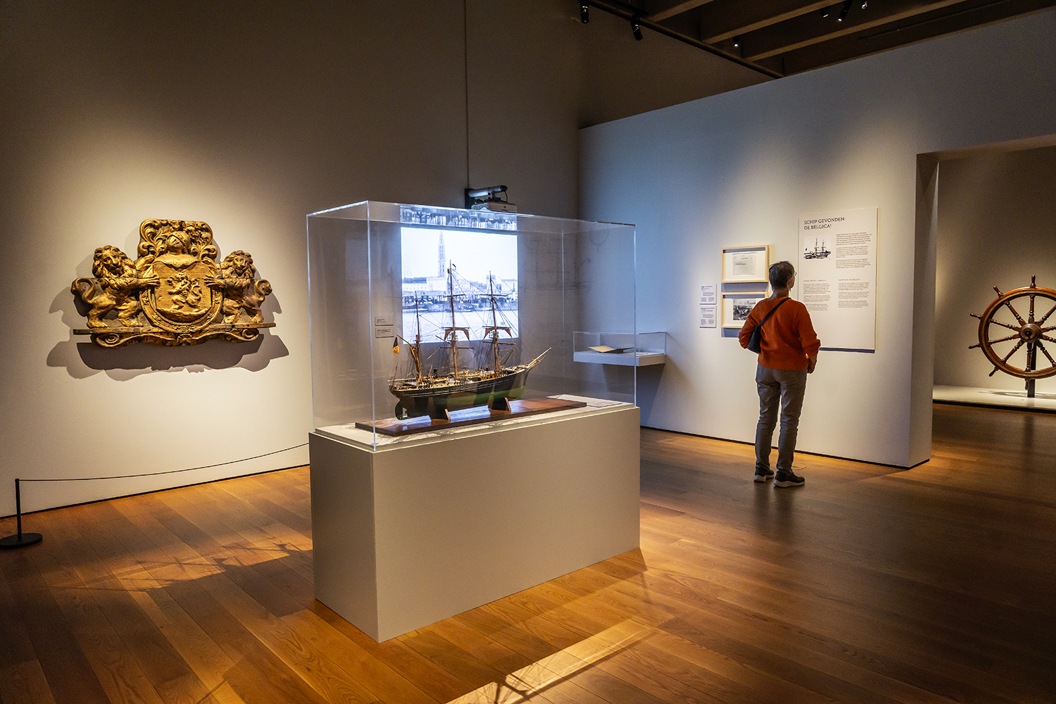 Display model of Belgica ship