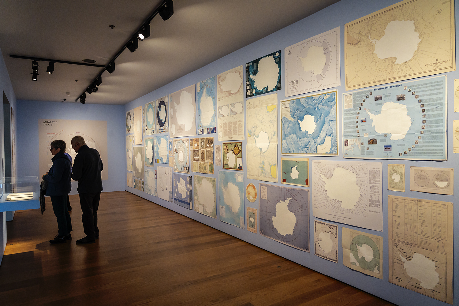 Maps room at MAS museum 