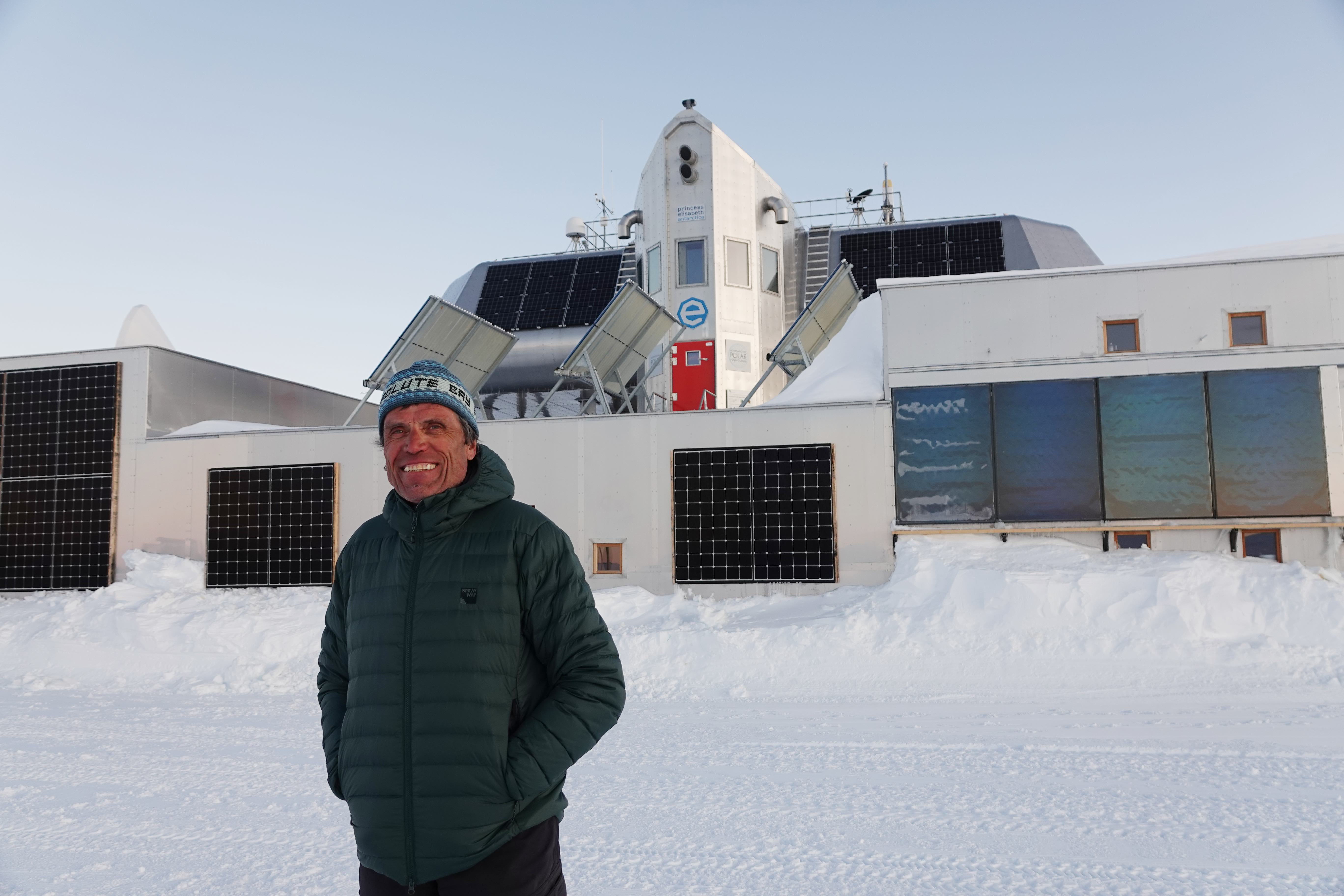Alain Hubert in front of PEA, November 2023