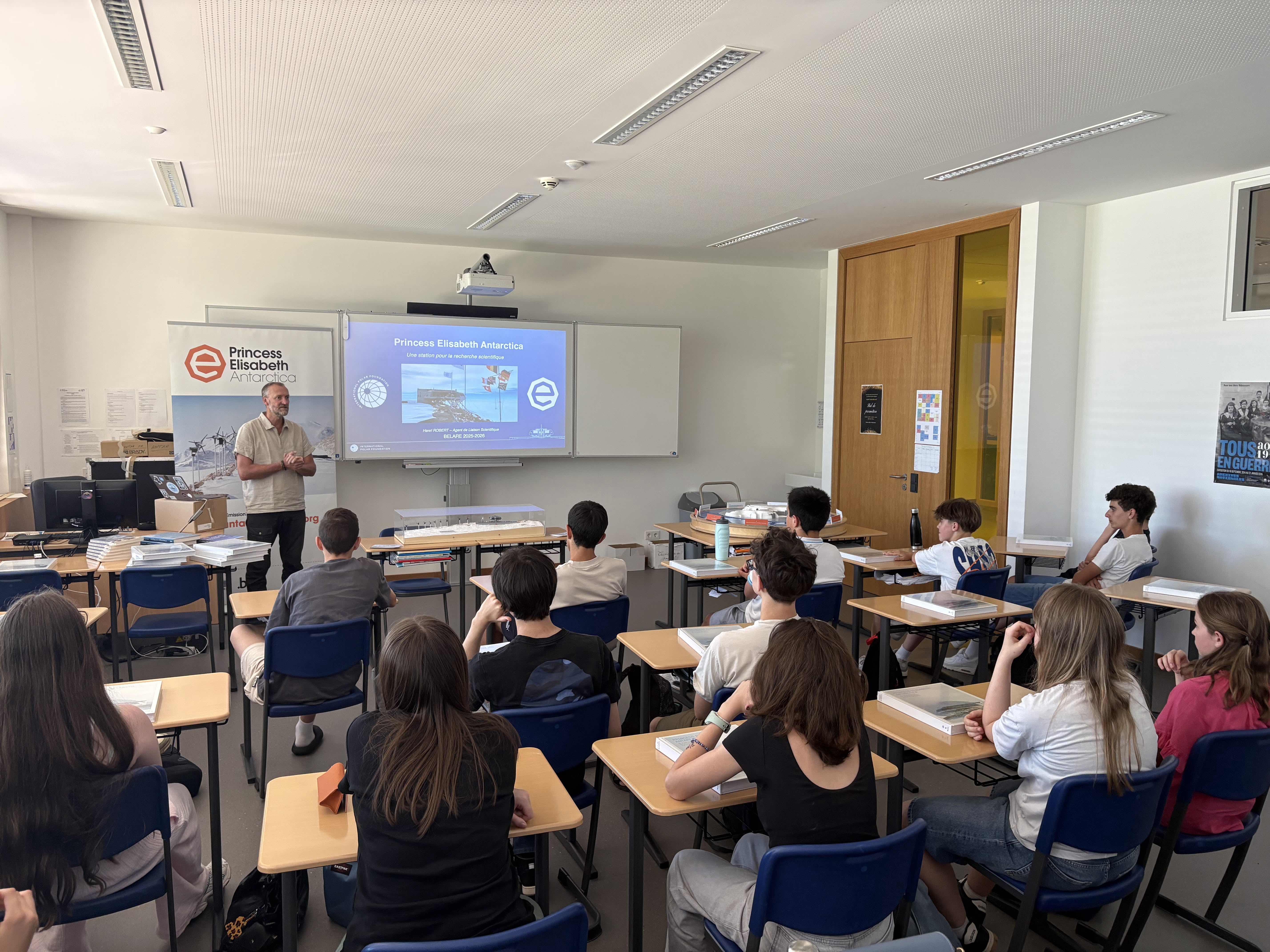 Henri at Sainte Sophie school in Luxembourg