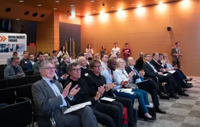 Audience applause at Antarctic Futures Symposium 