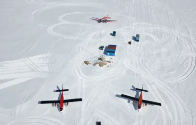 AWI Polar 6 plane at PEA runway