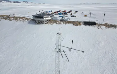 Nice view of PEA and antenna taken by drone