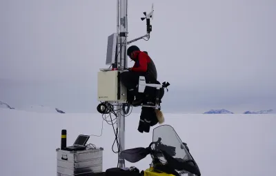Automatic Weather Station on Antarctic plateau