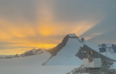 Sunset from the station