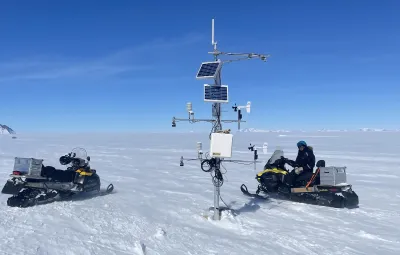 Checking in on automatic weather station