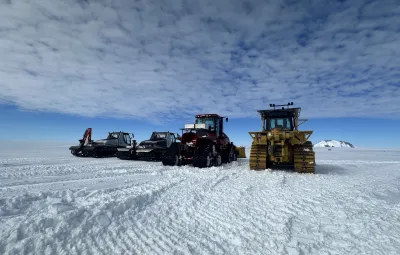 Vehicles Ready for Runway Grooming