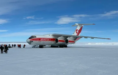 Ilyushin cargo plane at Ultima Air Base