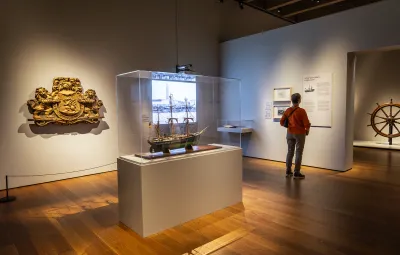 Display model of Beglica ship