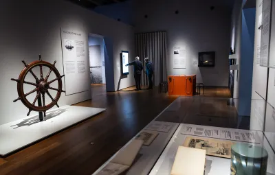 Steering wheel of Belgica ship