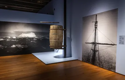 Old photos and artifacts that were onboard. 