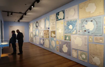 Maps room at MAS museum 