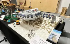 Lego model of PEA at Skærbæk Fan Weekend in Denmark