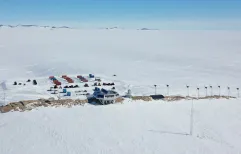 View of PEA from above taken by drone