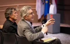 Sir Phlippe Samyn speaks at the Antarctic Futures Symposium in Luxembourg 23 April 2026
