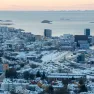 A view of Bodø, Norway from above.