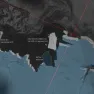 Iceberg calves off of King Baudouin Ice Shelf