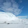 A drill stuck in the ice