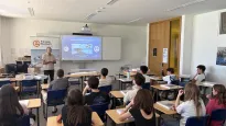 Henri at Sainte Sophie school in Luxembourg