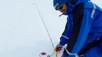Ratnakar Gadi, a doctoral student in Earth system science, was the first to defend a dissertation at the Princess Elisabeth Antarctica research station 