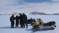 ULTIMO team posing in the field collecting meteorites