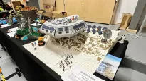 Lego model of PEA at Skærbæk Fan Weekend in Denmark