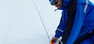 Ratnakar Gadi, a doctoral student in Earth system science, was the first to defend a dissertation at the Princess Elisabeth Antarctica research station 