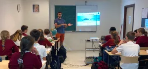 Nico Herinckx presents at Agata School in Brussels
